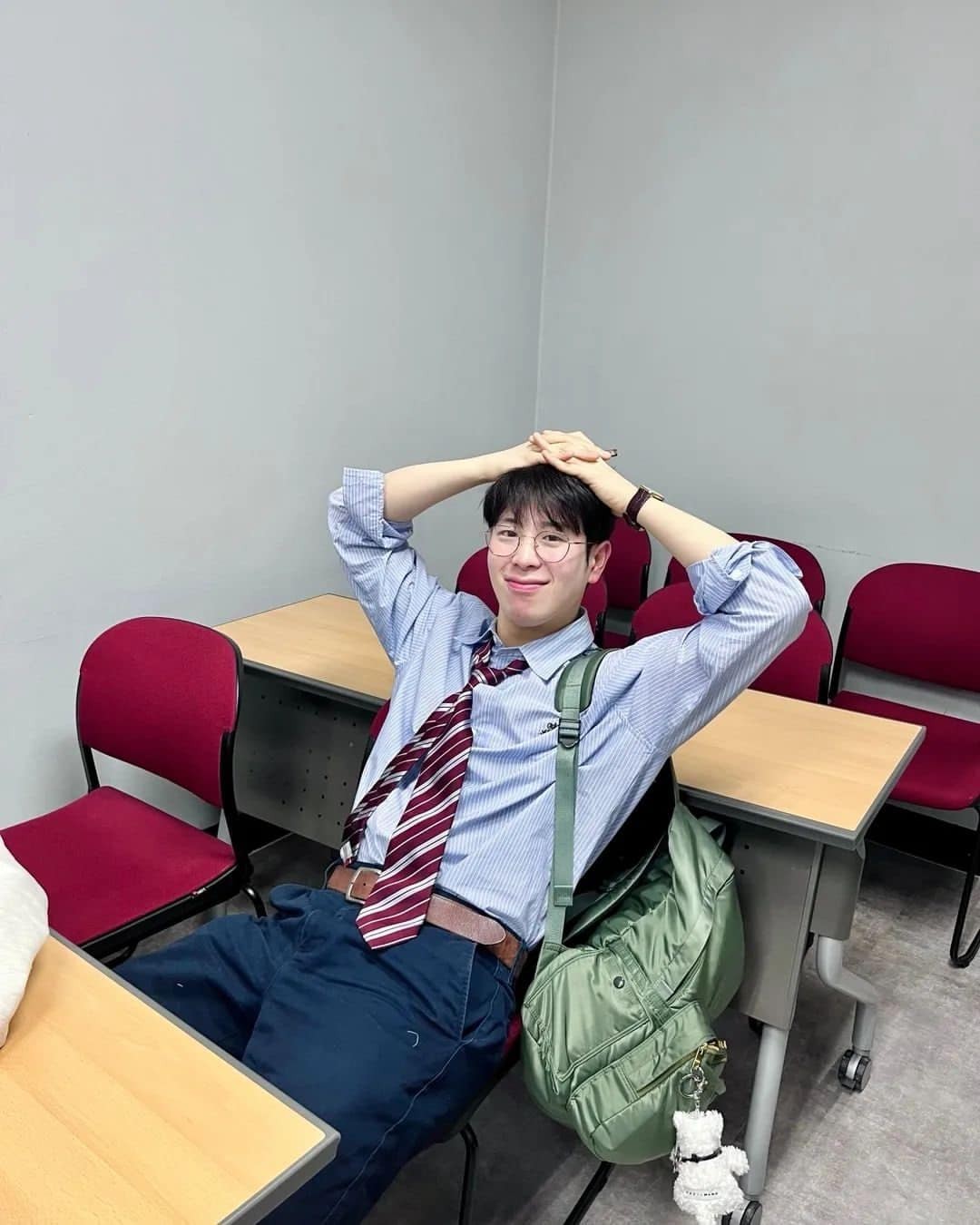 꾸안꾸 정석 스트라이프셔츠⚓️⁠ 이미지8