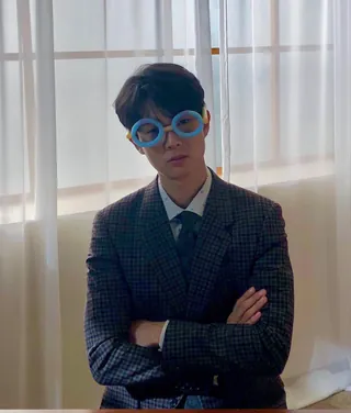 가을엔 체크 블레이저 고🍂😎 이미지