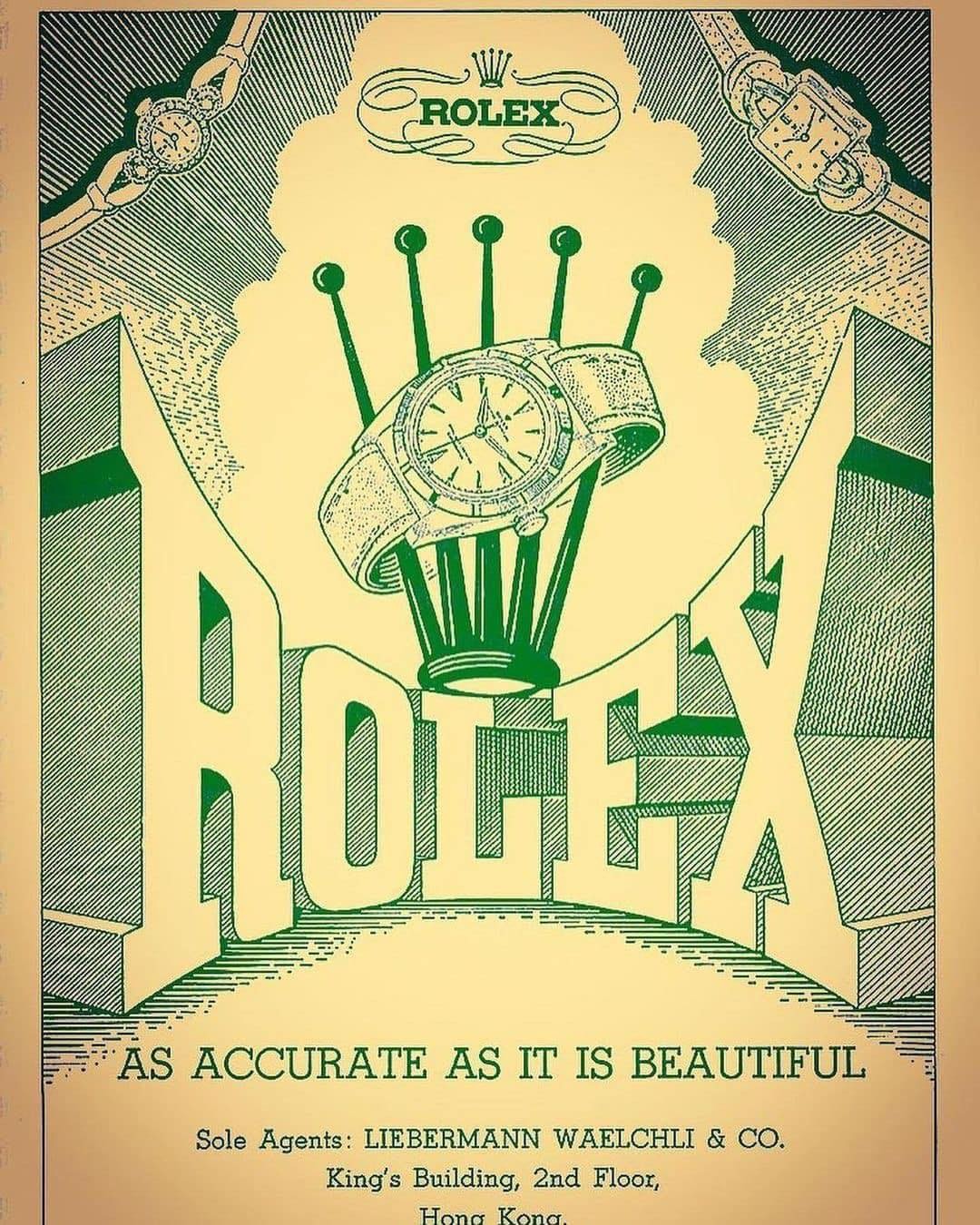 빈티지 롤렉스 광고⌚️ 이미지