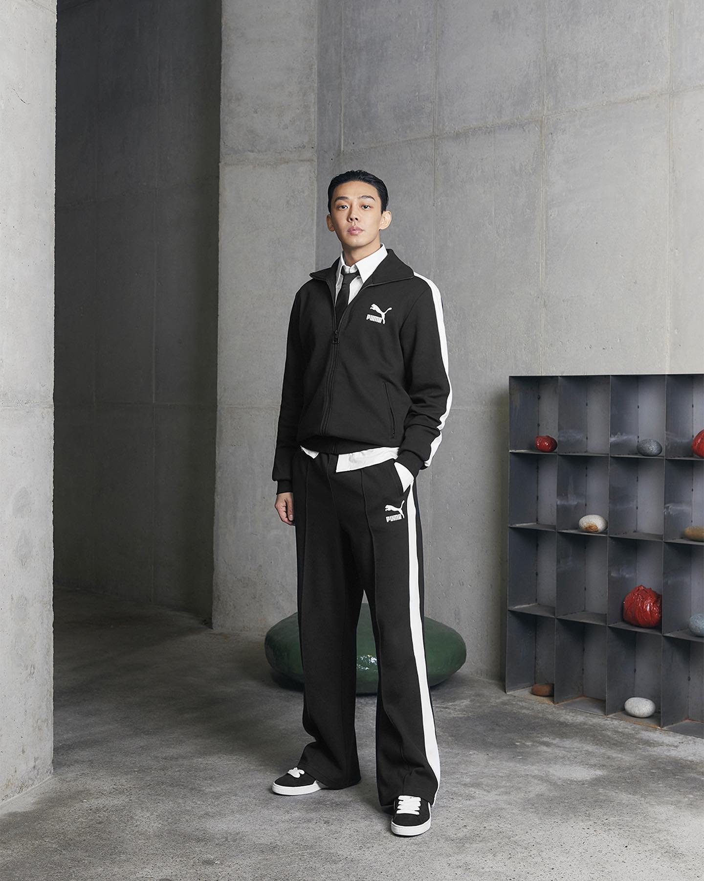 아인이형 독보적 @츄리닝룩🐅🖤⁣
3인3색 푸마 스웨이드, 티쎄븐 스타일🚨@참고 이미지2