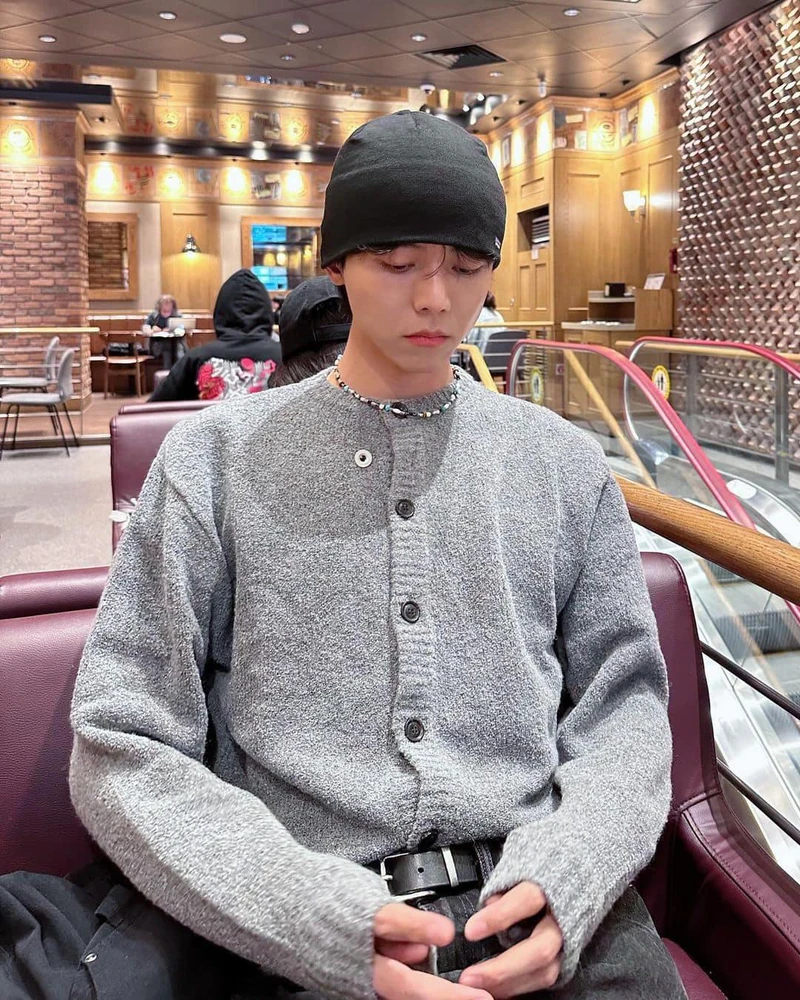 브이넥 질리면 라운드 가디건🙆‍♂️ 이미지2