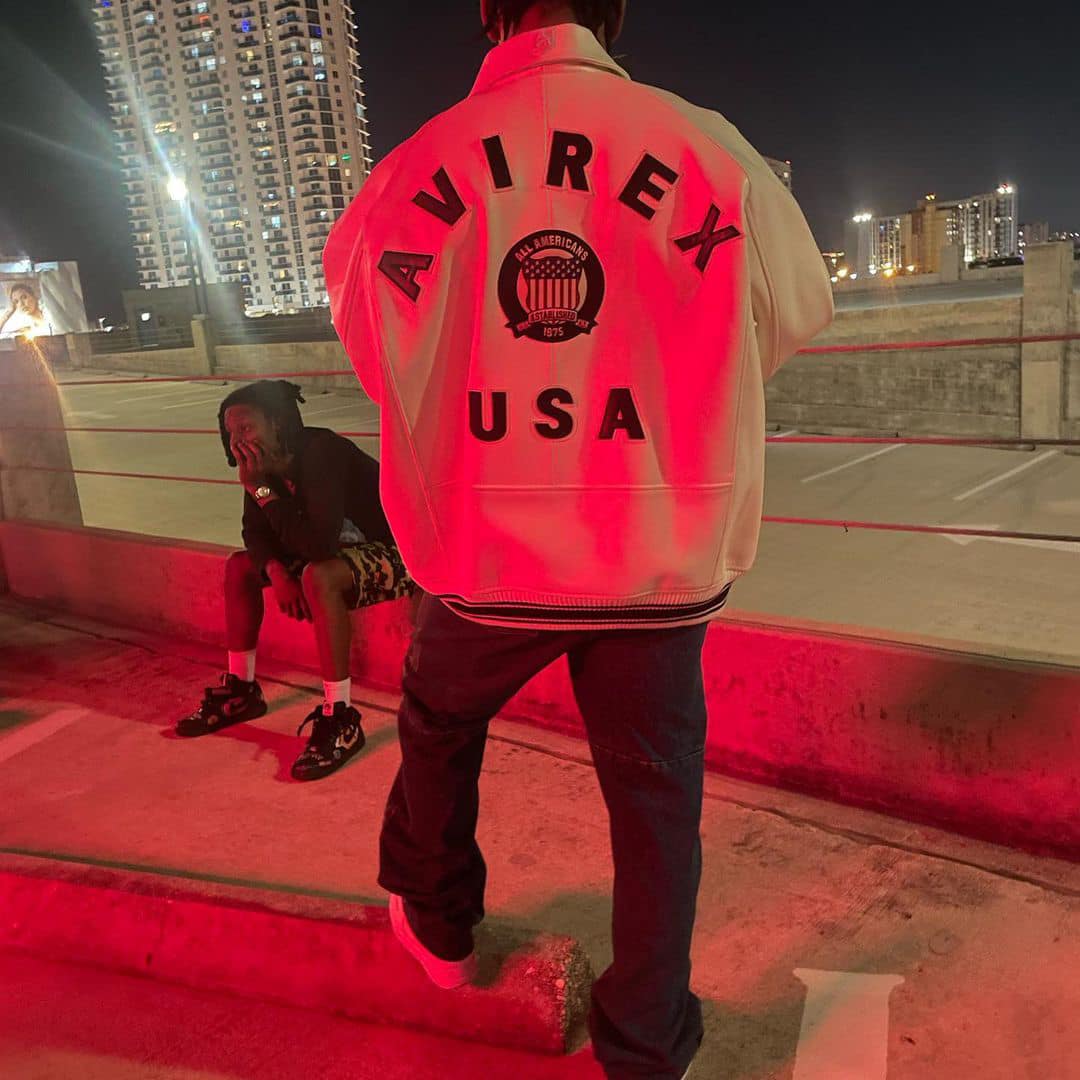 등판에 큼직한 아비렉스 로고🇺🇸☠️ 이미지10