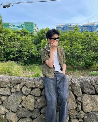이번 바캉스룩은 호피셔츠🐯👔 이미지