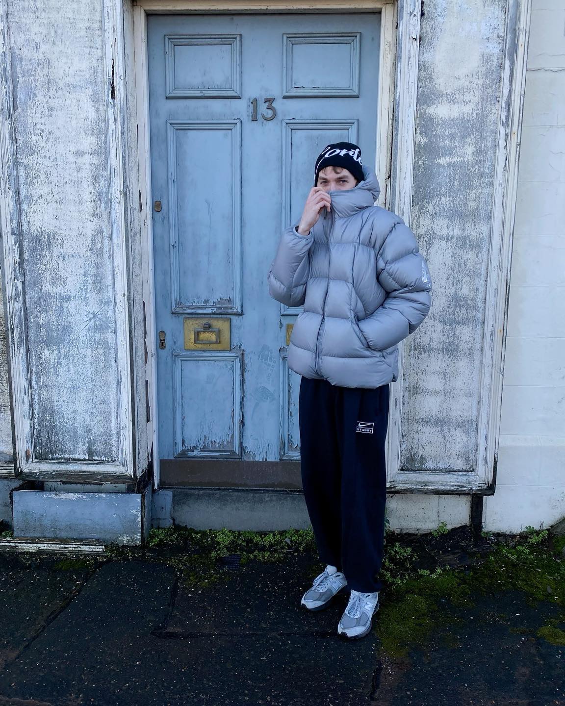 패딩에 스웻팬츠는 극락🌅 이미지