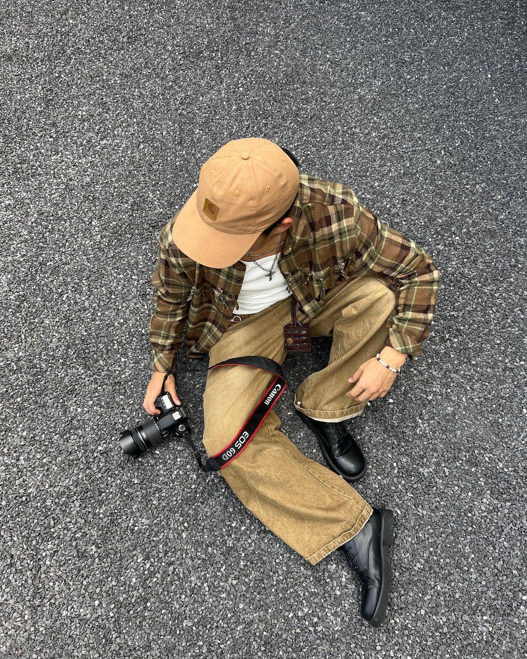 가을 스트릿은 체크로 챙김♟🏁 이미지