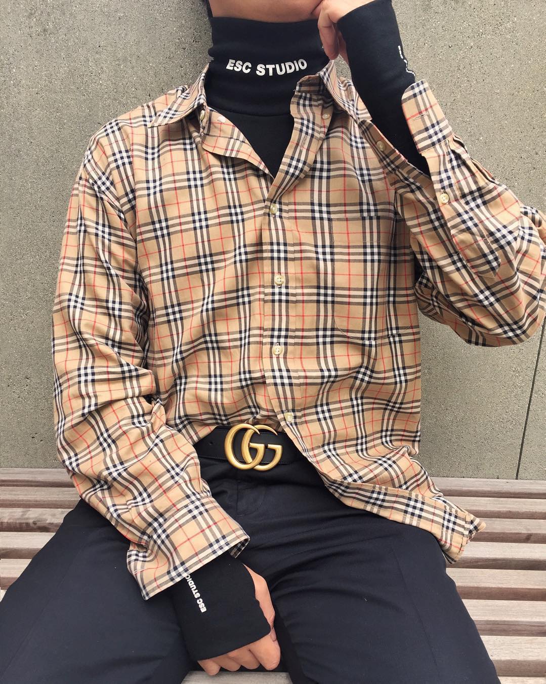 Y2K 공대셔츠 1티어 버버리🇬🇧 이미지4