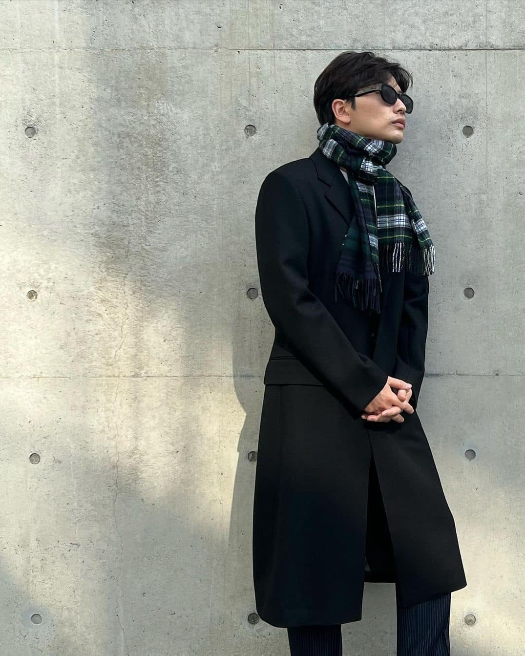 체크머플러로 여며주자🧣 이미지