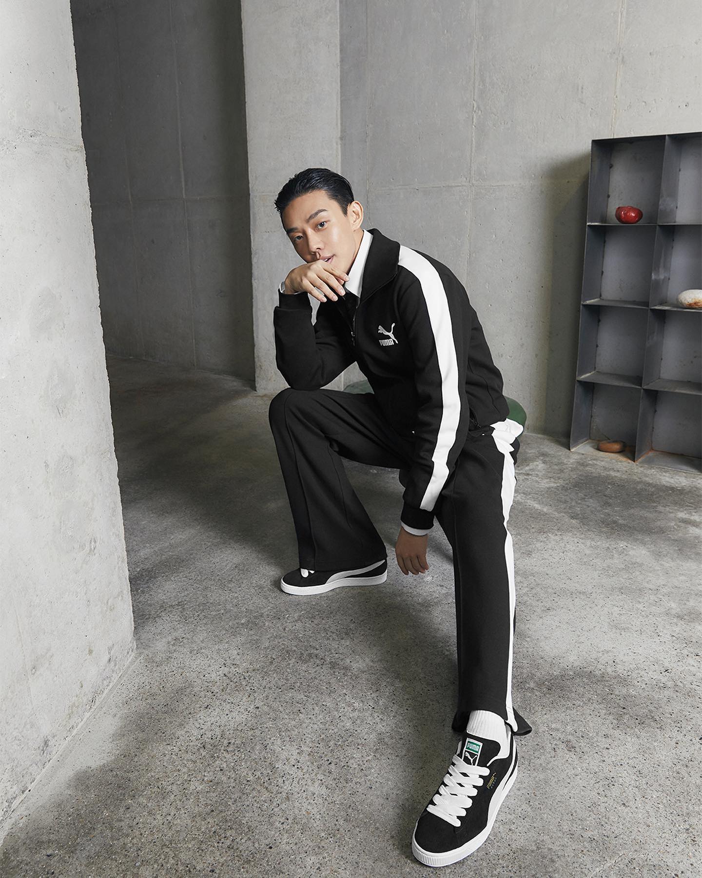 아인이형 독보적 @츄리닝룩🐅🖤⁣
3인3색 푸마 스웨이드, 티쎄븐 스타일🚨@참고 이미지