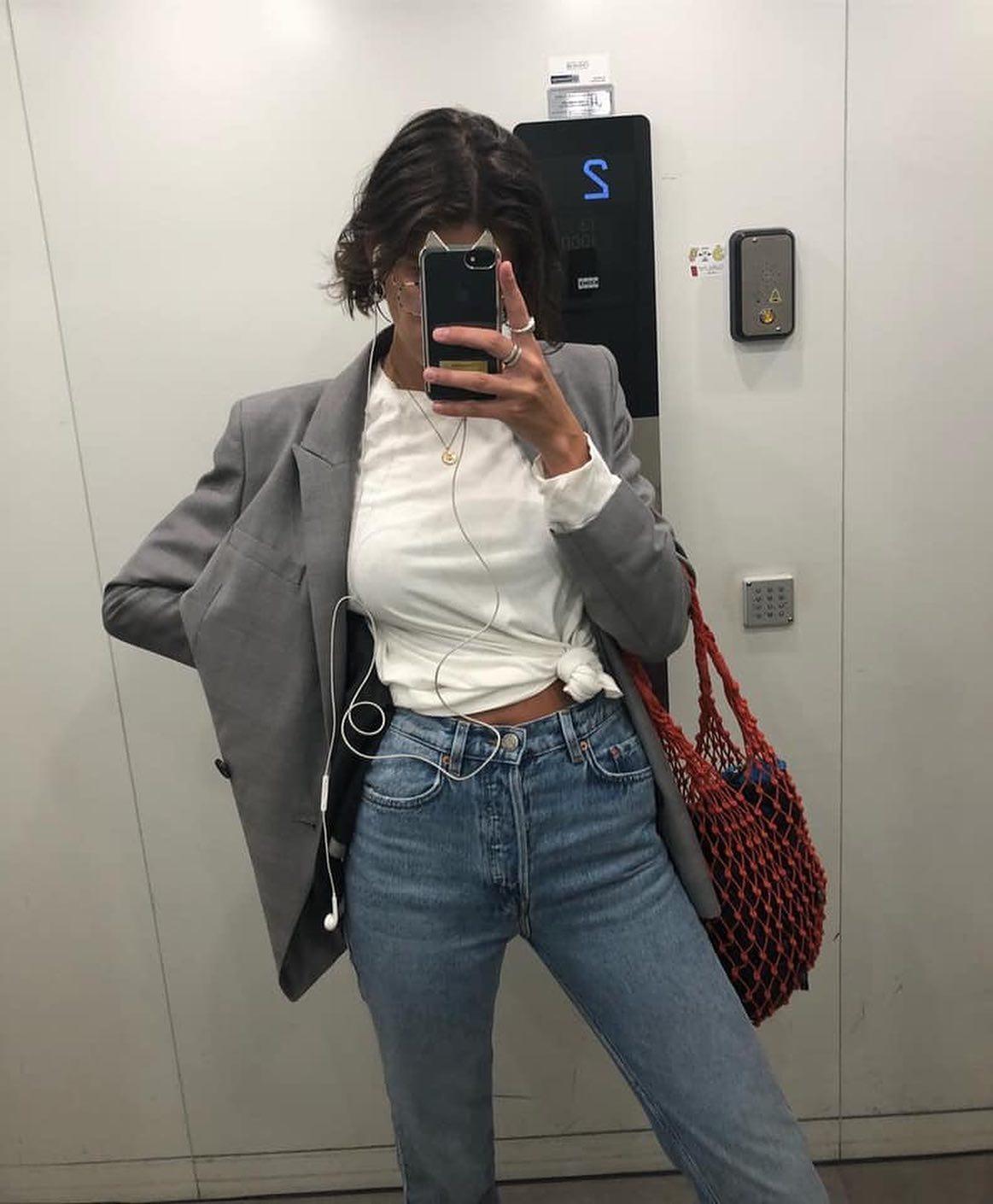 청바지에 무지티 입기🖤👖 이미지2