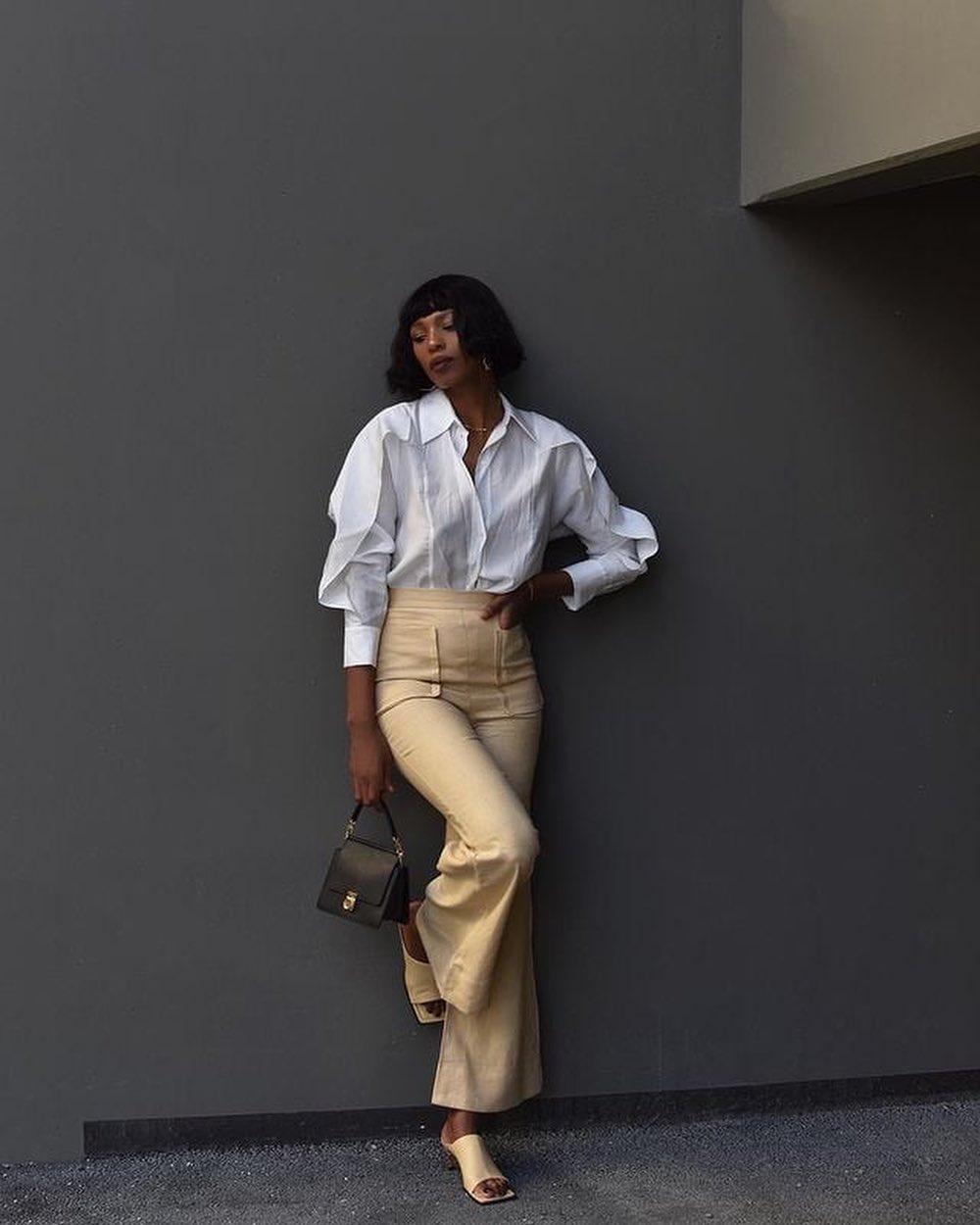 오늘의 화이트셔츠 출근룩🤍😀 이미지5