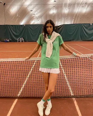 테니스 하고 싶어지는 룩🎾🤍 이미지