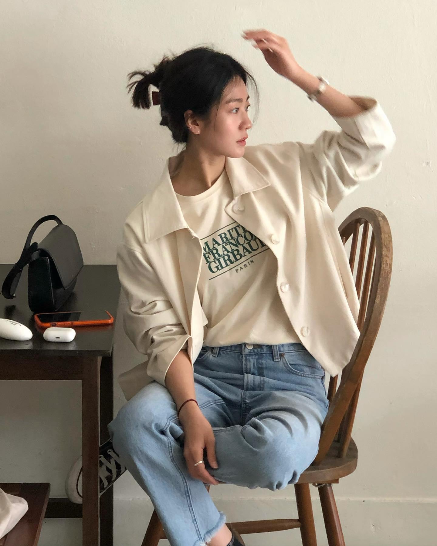 여름 데일리템💙🤍@마리떼 반팔 이미지7
