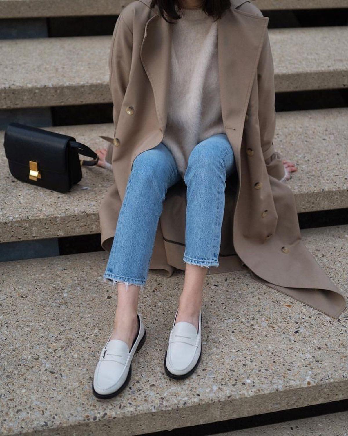 고급진 생로랑 로고 로퍼👞🤍 이미지8