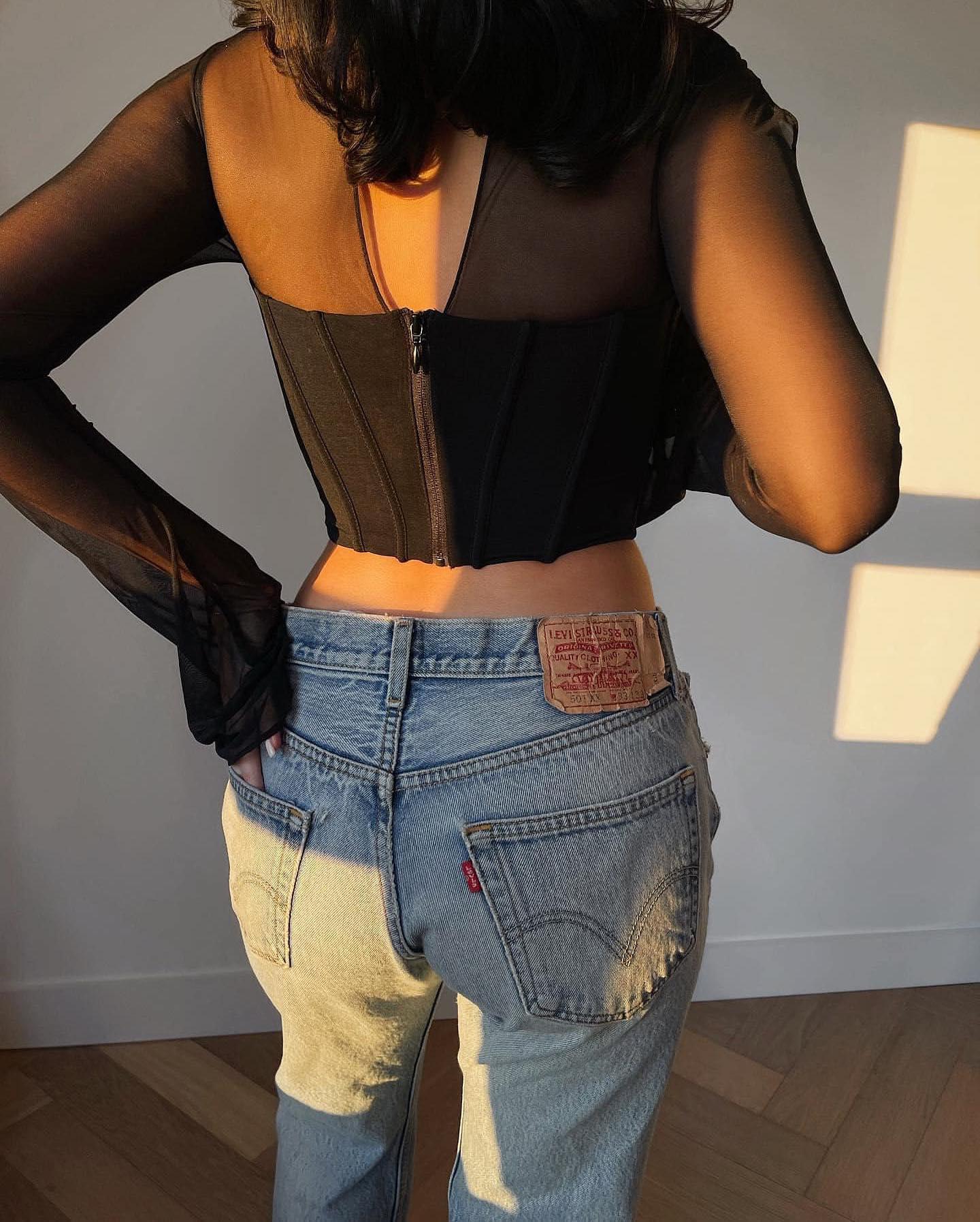 데님팬츠 묘미는 레더 패치지📜💙 이미지7