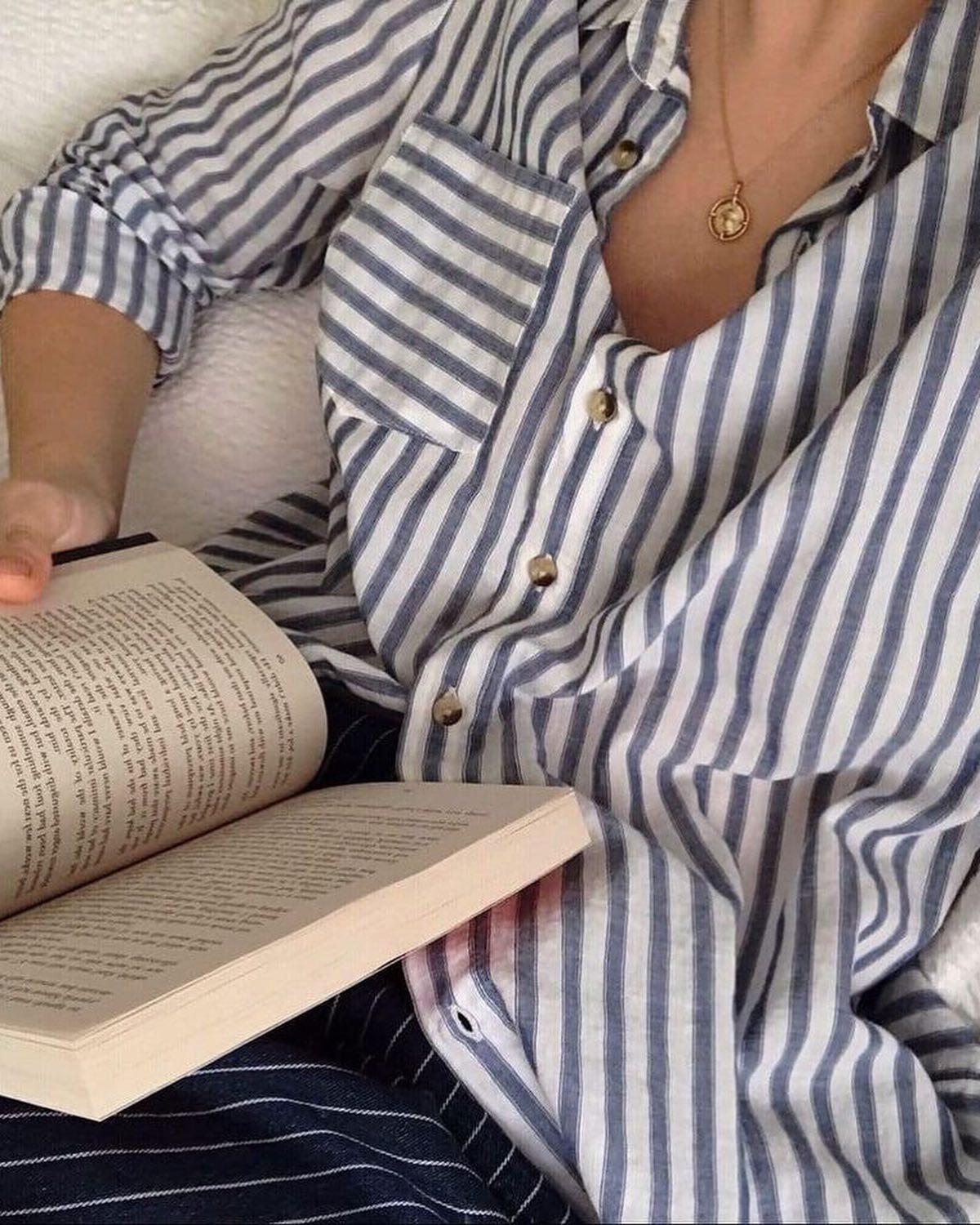 클래식한 블루 스트라이프 👔💙 이미지5