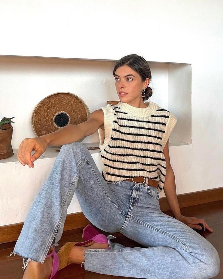 니트 베스트로 봄코디👷🏻♀️🧶 이미지3