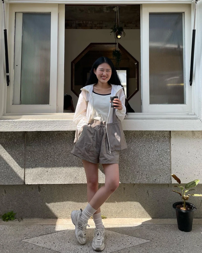 휘뚤마뚤 뉴발 바람막이 셋업💛🤍 이미지1