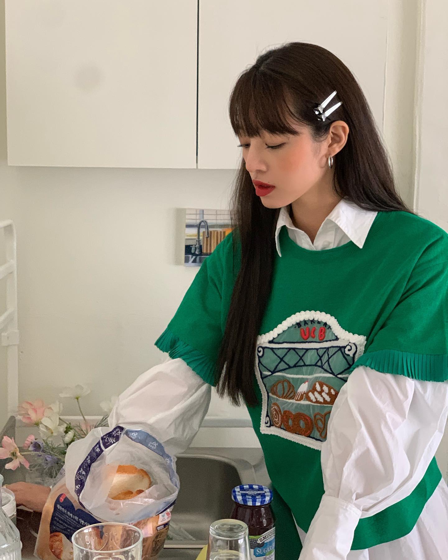 베이커리 그래픽에 통통 컬러🍞💚 
@베네통 BAKE CLUB🍰 #광고 이미지3
