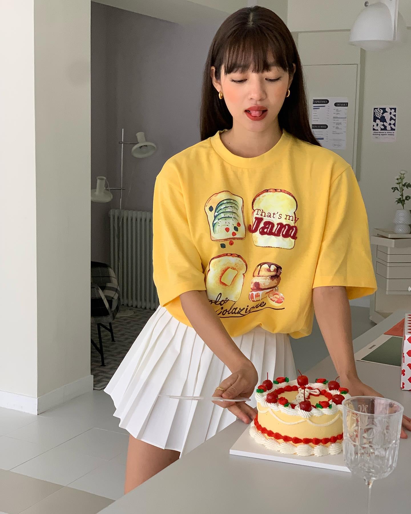 베이커리 그래픽에 통통 컬러🍞💚 
@베네통 BAKE CLUB🍰 #광고 이미지5