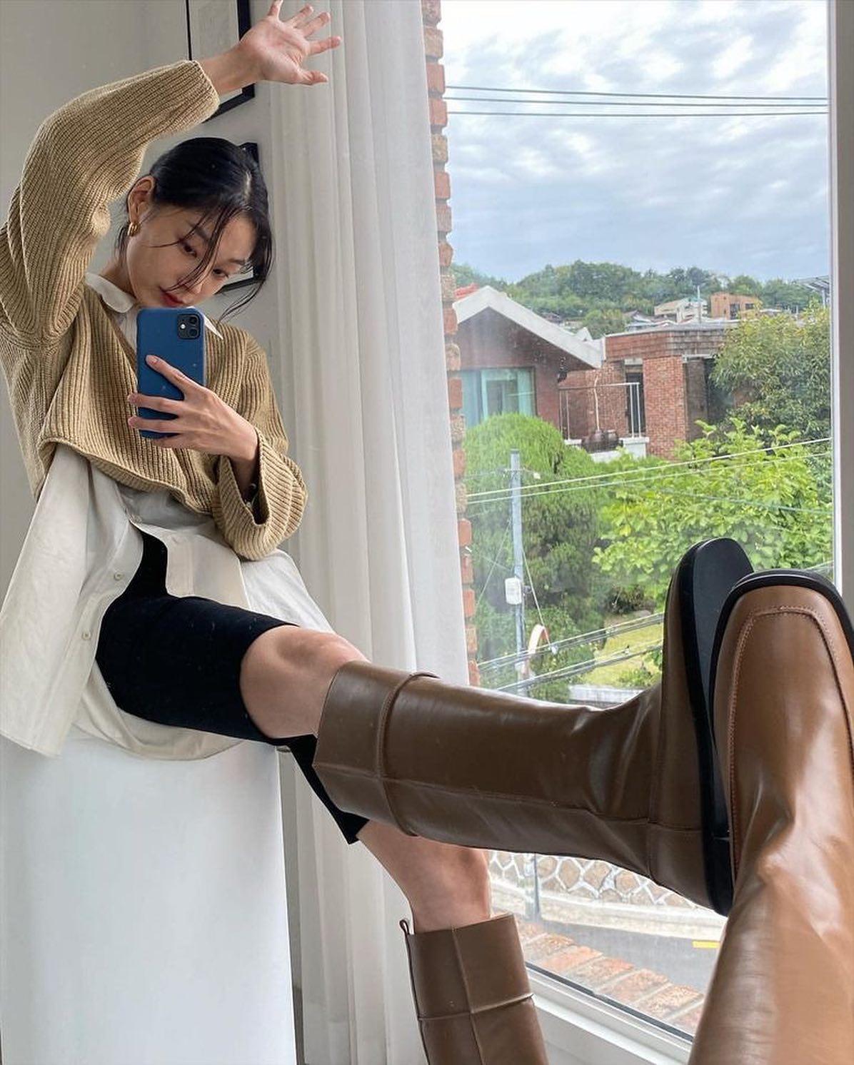 크롭니트는 레이어드로 입자🧵🤎 이미지