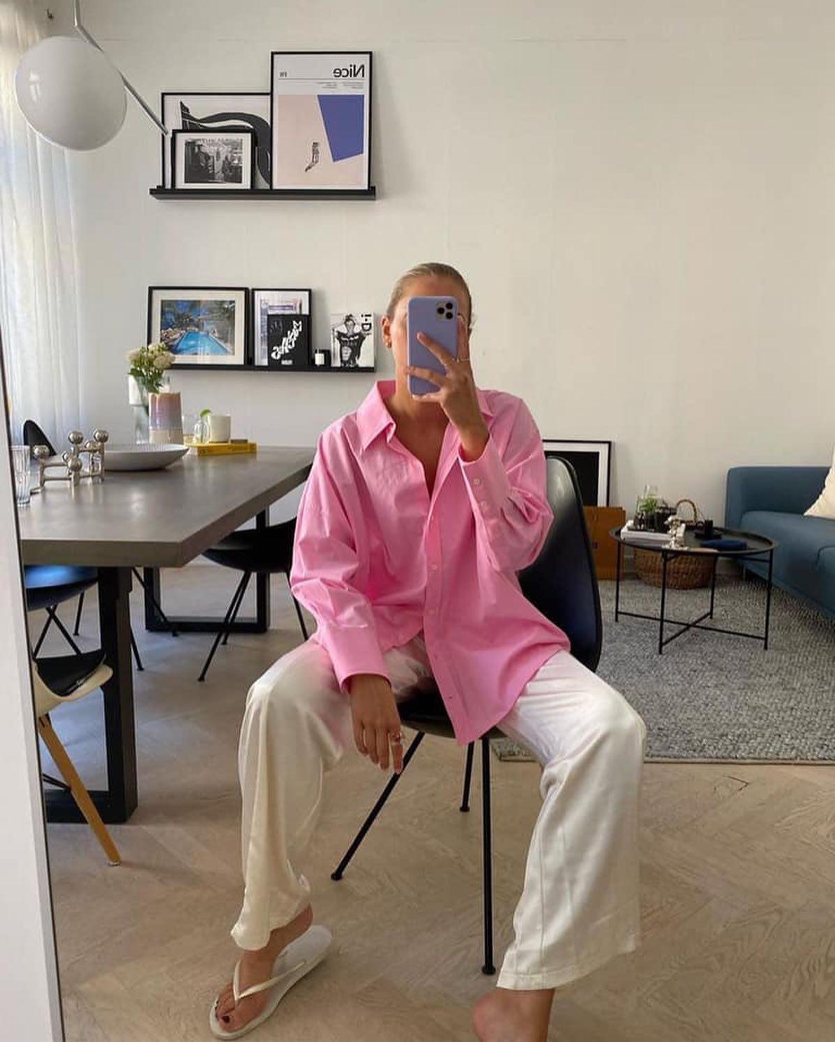심쿵💗핑크셔츠 입자👔 이미지4