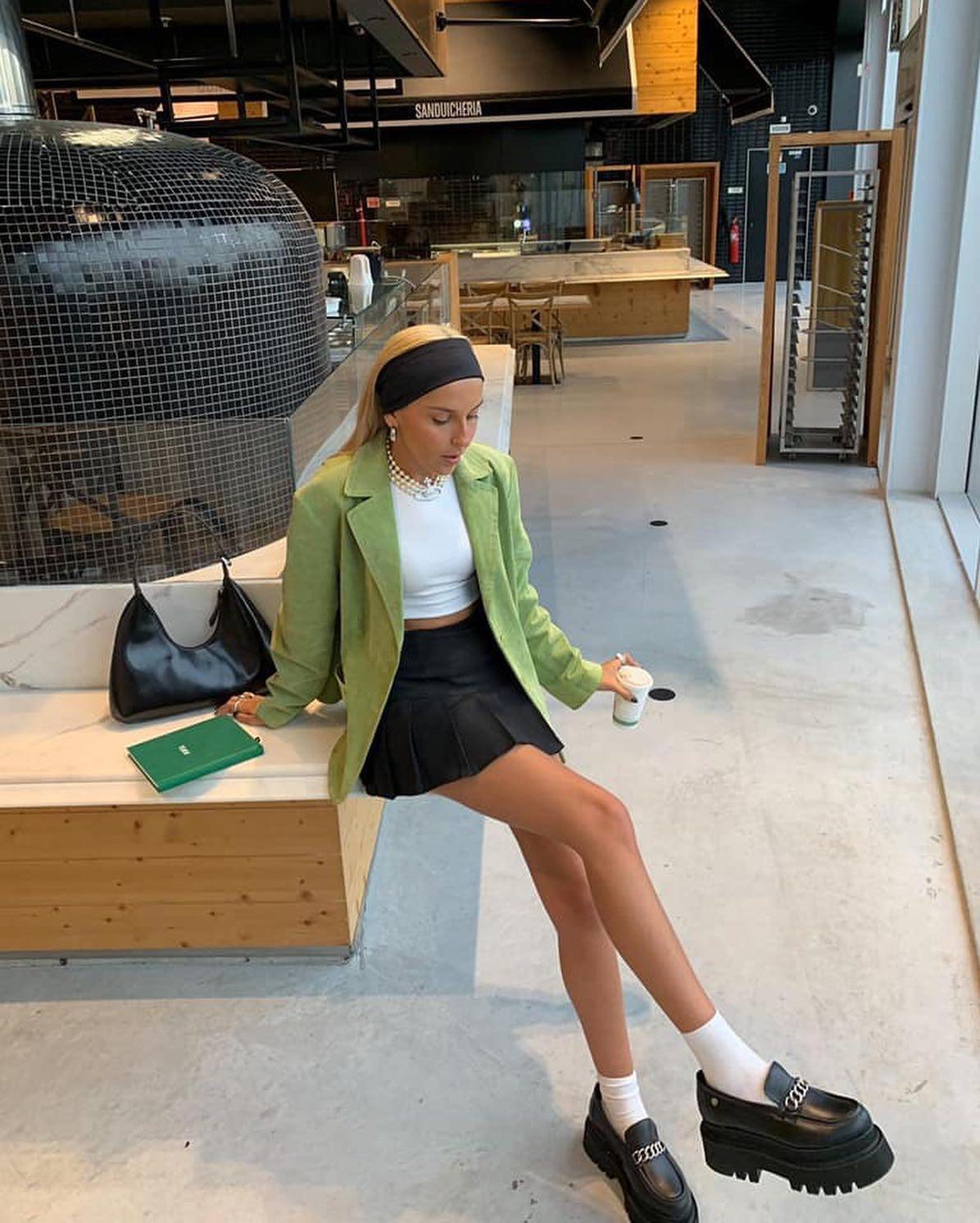 마이크로 미니 스커트😎🖤💚 이미지3