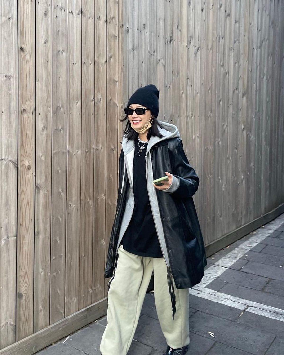 봄 옷장 채울😎❤️‍🔥가죽자켓 코디 이미지