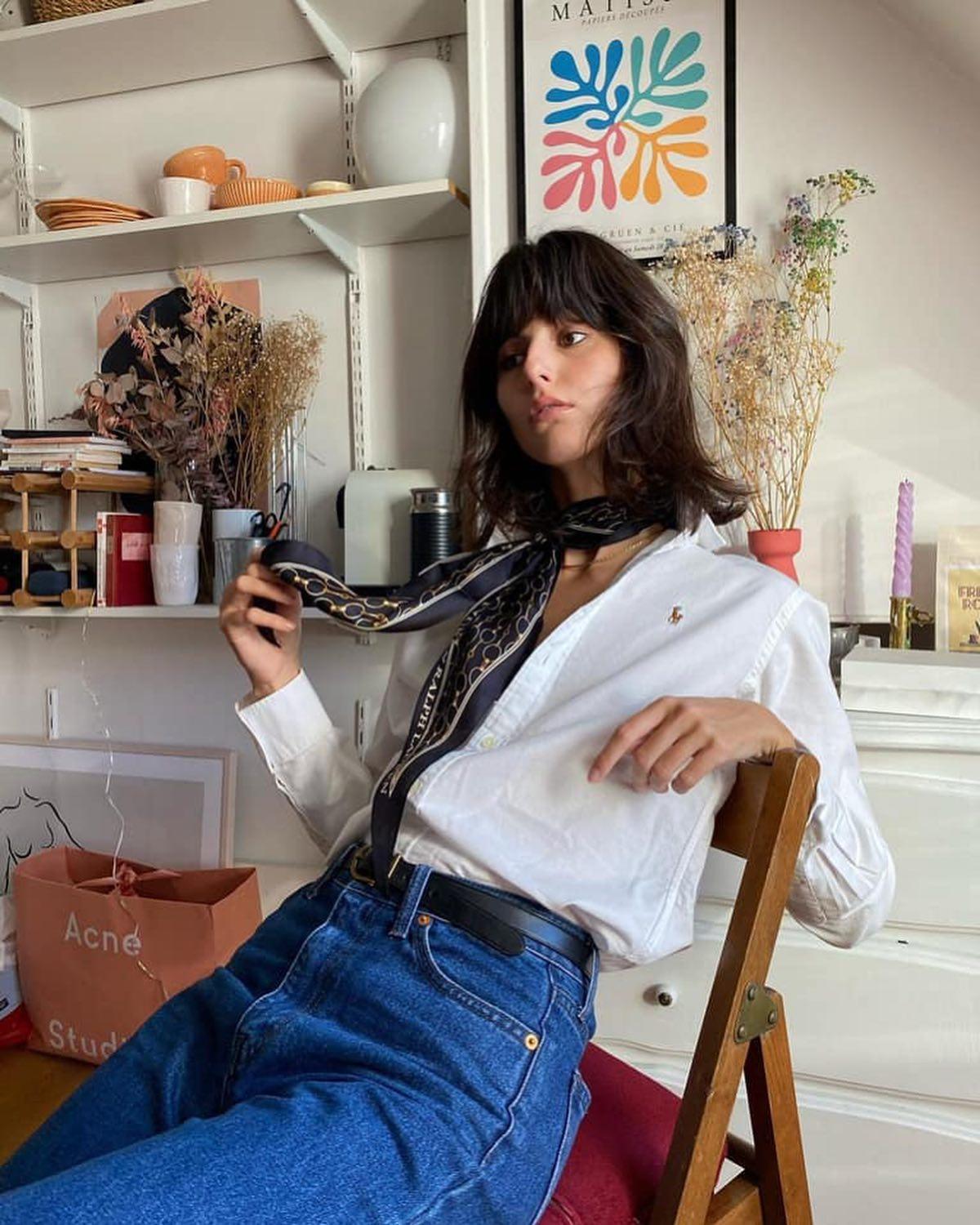 간절기에 가볍게 스카프 얹기⛅️🖤 이미지2