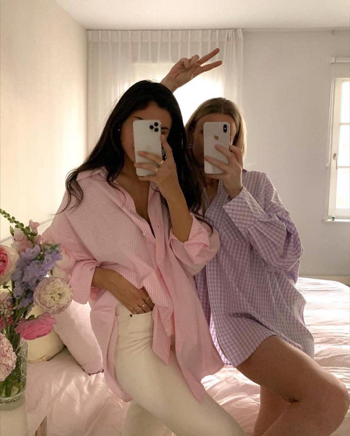 봄엔 러블리한@핑크셔츠💝 이미지3