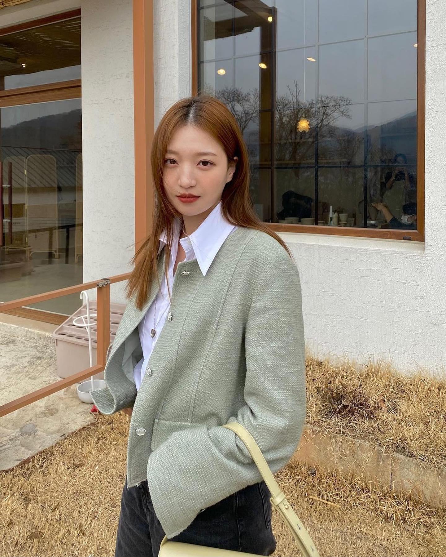 우아한 봄나들이💚🖤트위드 챙겨 이미지