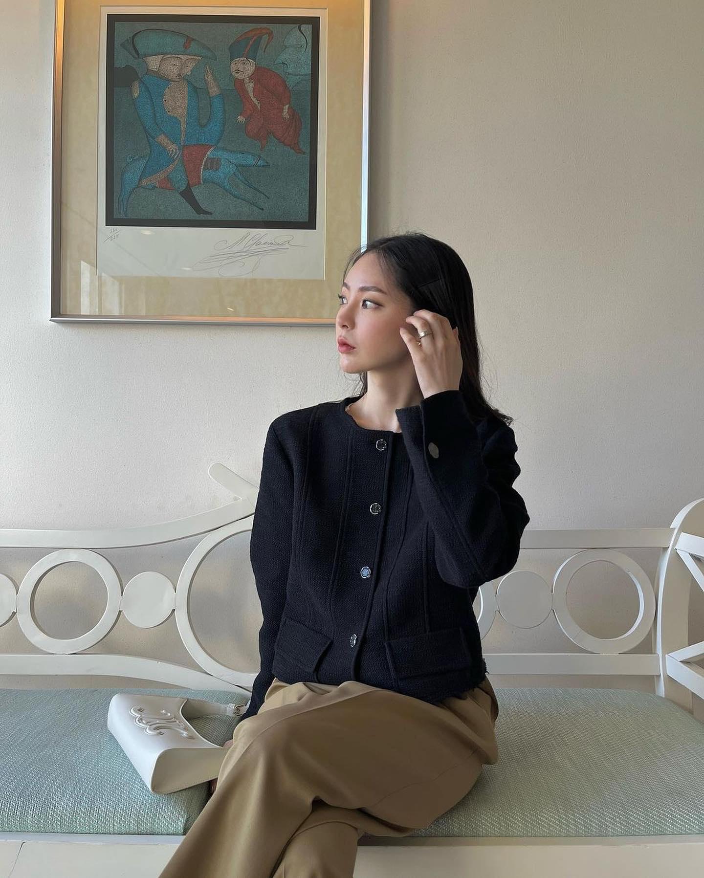 우아한 봄나들이💚🖤트위드 챙겨 이미지3