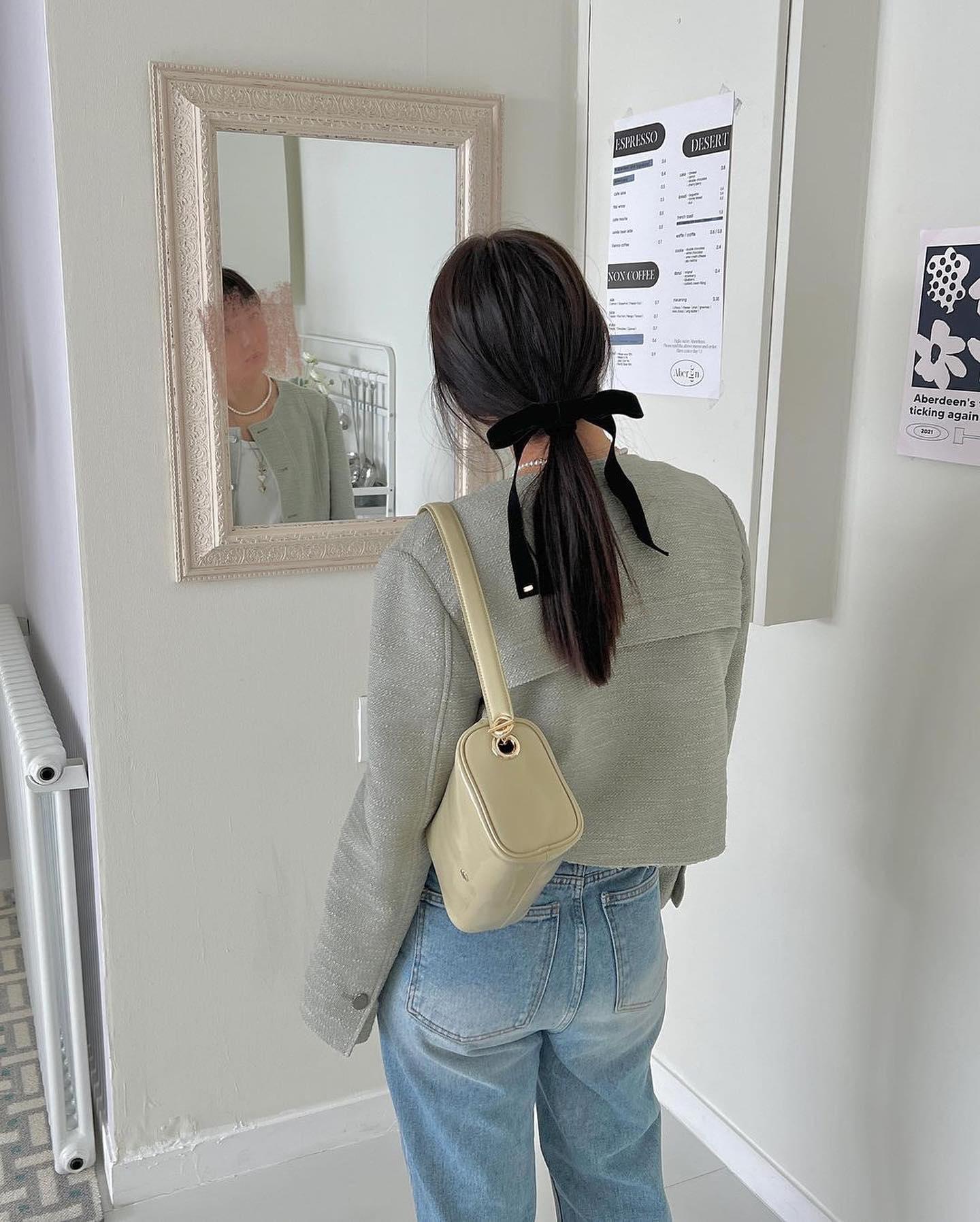 우아한 봄나들이💚🖤트위드 챙겨 이미지6