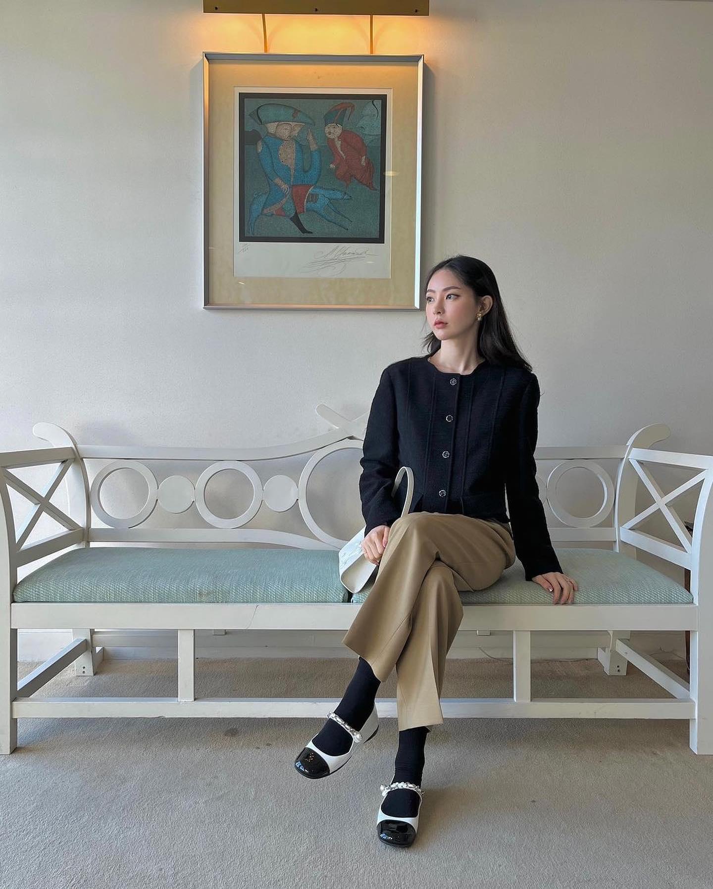 우아한 봄나들이💚🖤트위드 챙겨 이미지10