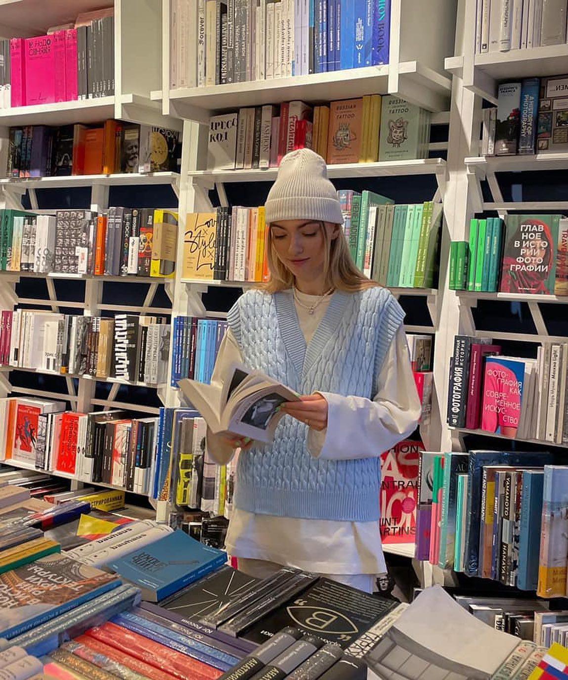 귀엽게 니트조끼 룩🦺💙 이미지