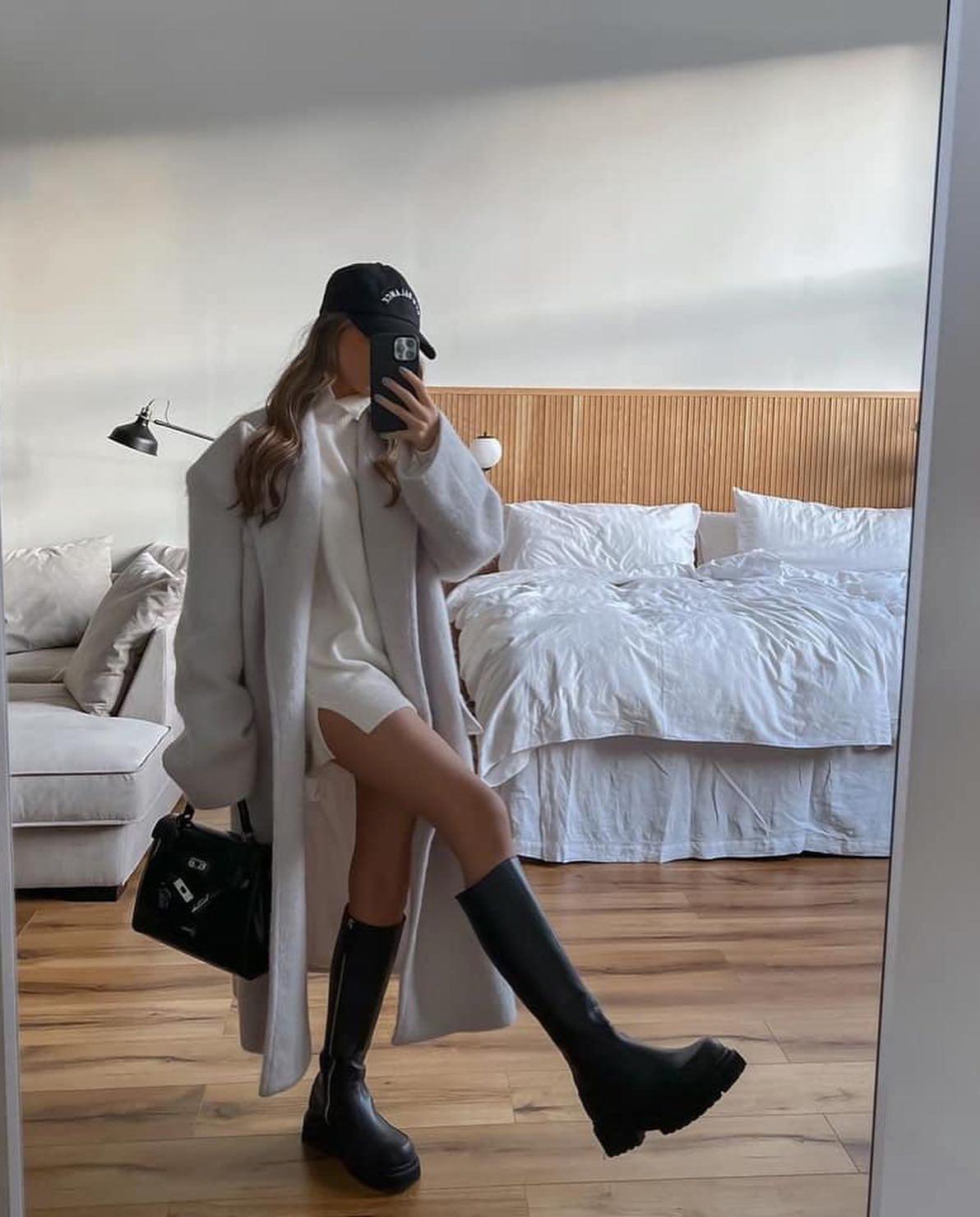 롱부츠로 코디 완성👢🖤 이미지