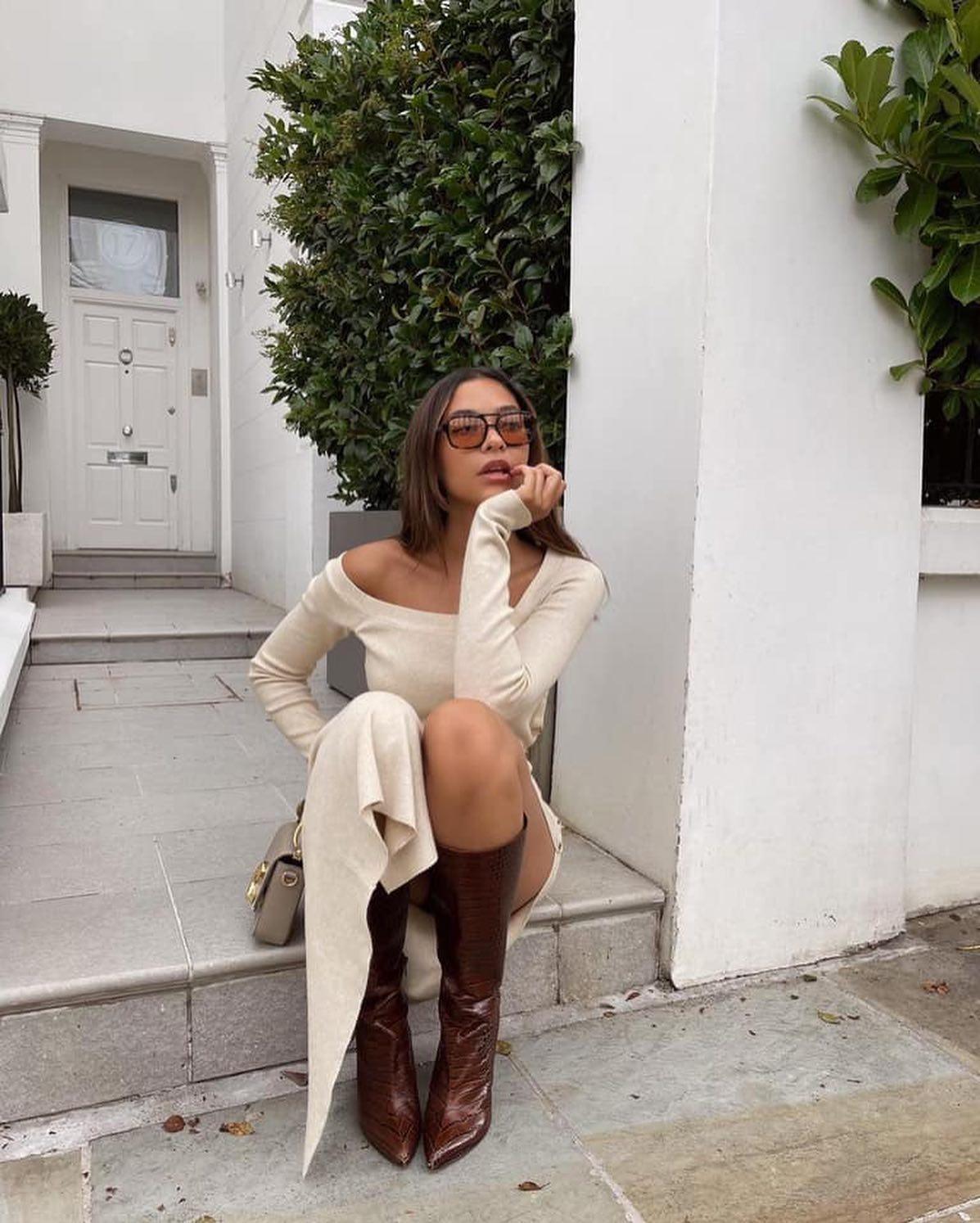 니트원피스로 여리여리🧶🤎 이미지6