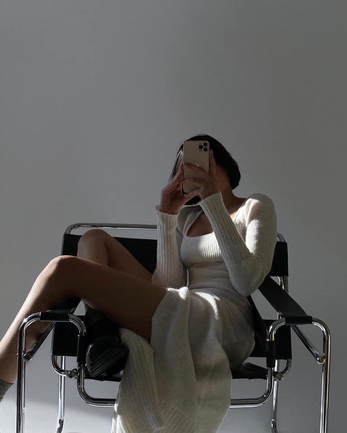 니트원피스로 여리여리🧶🤎 이미지7