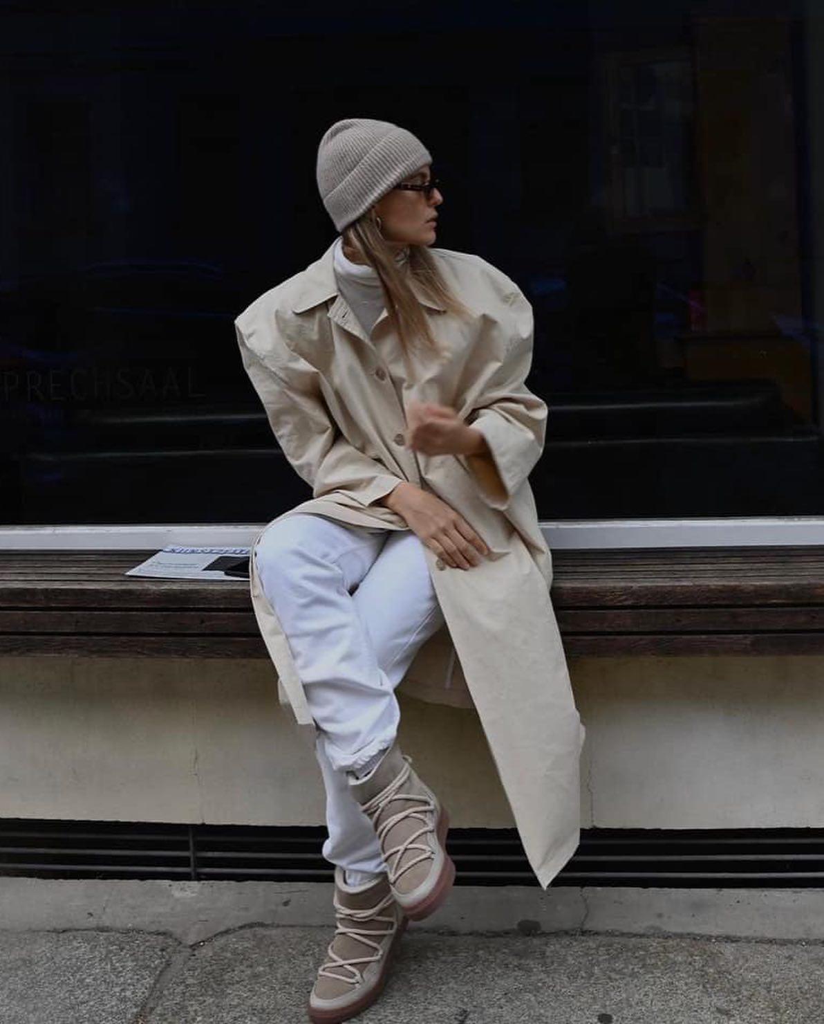 오버핏 코트 룩👀 분위기🤍🖤 이미지6