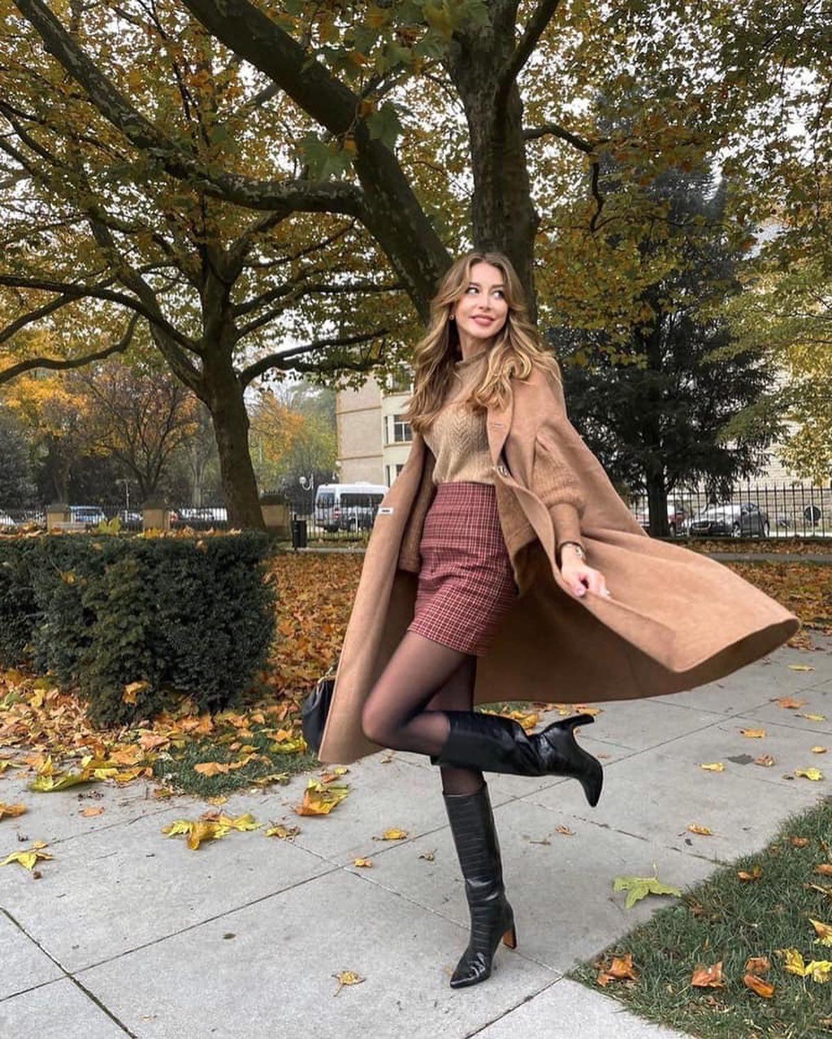 롱코트에 치마💕 데이트룩💘 이미지6