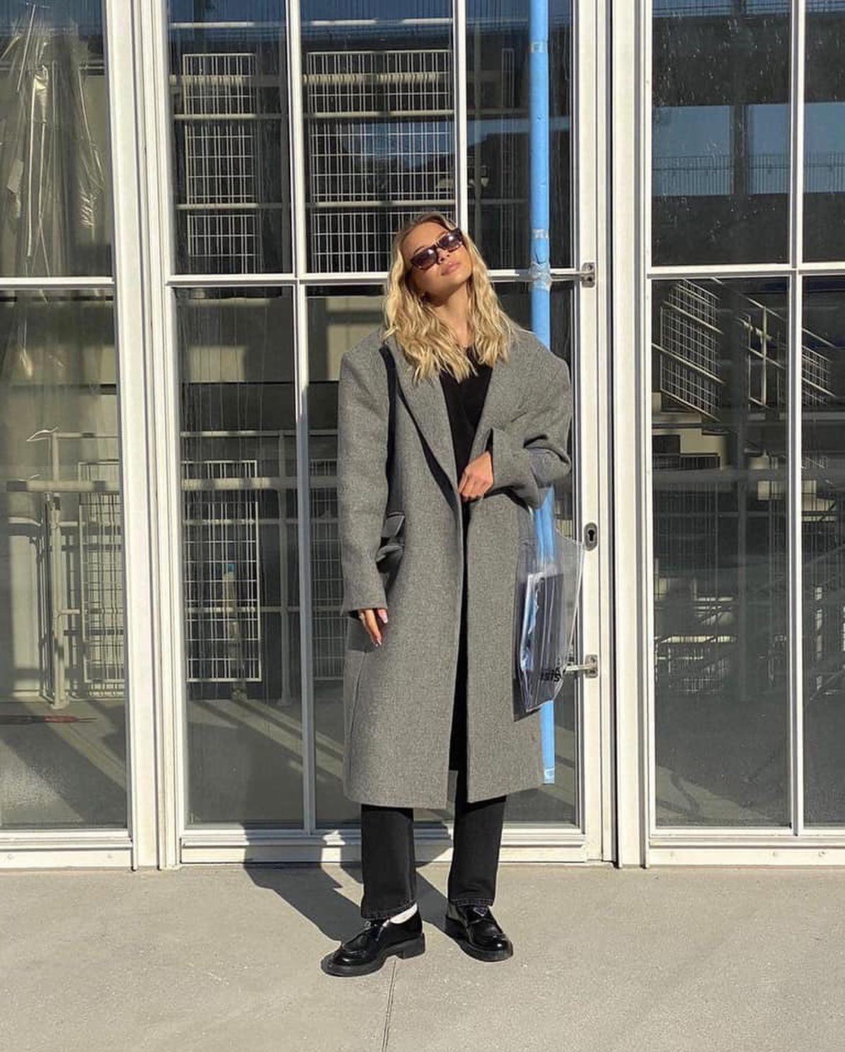 오버사이즈 코트🖤 분위기😎 이미지