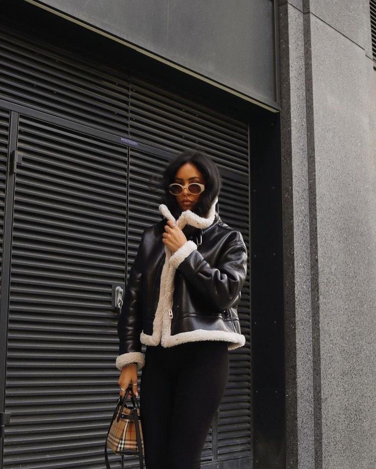 무스탕코디 모아보기🖤 이미지2