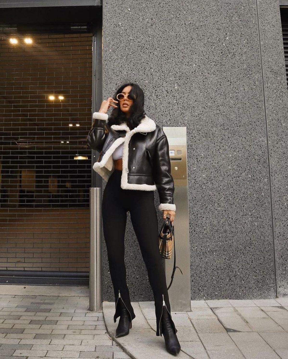 무스탕코디 모아보기🖤 이미지3