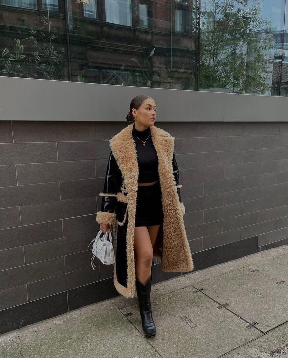 무스탕코디 모아보기🖤 이미지4