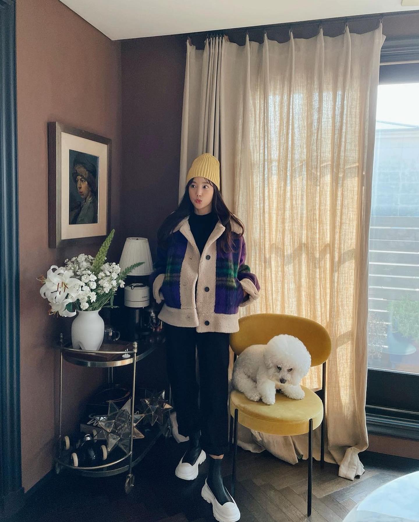 요즘 잇템💜💚베네통 체크 컬렉션 이미지8