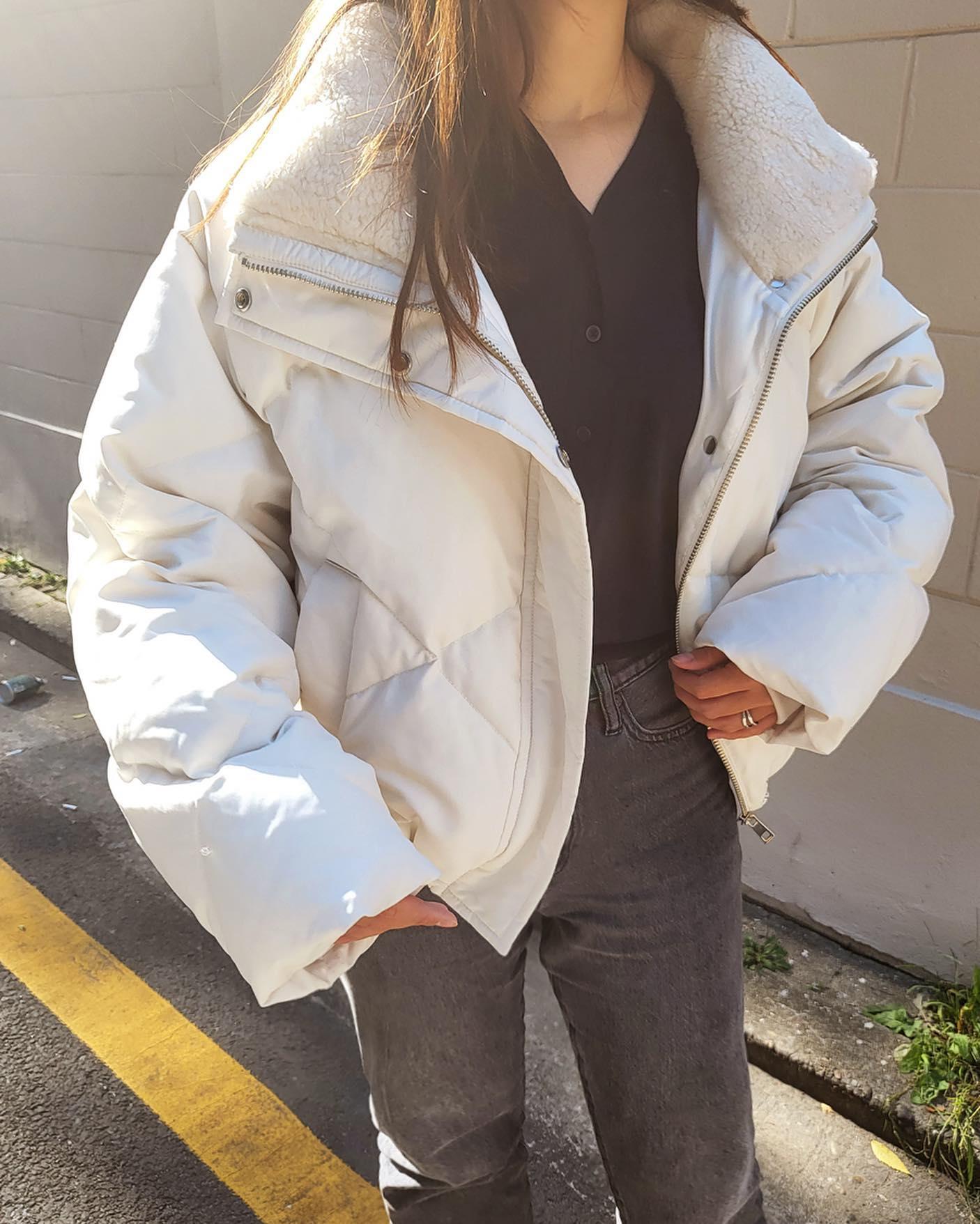 차정원 숏패딩 코디🤍💙@준비해 이미지3