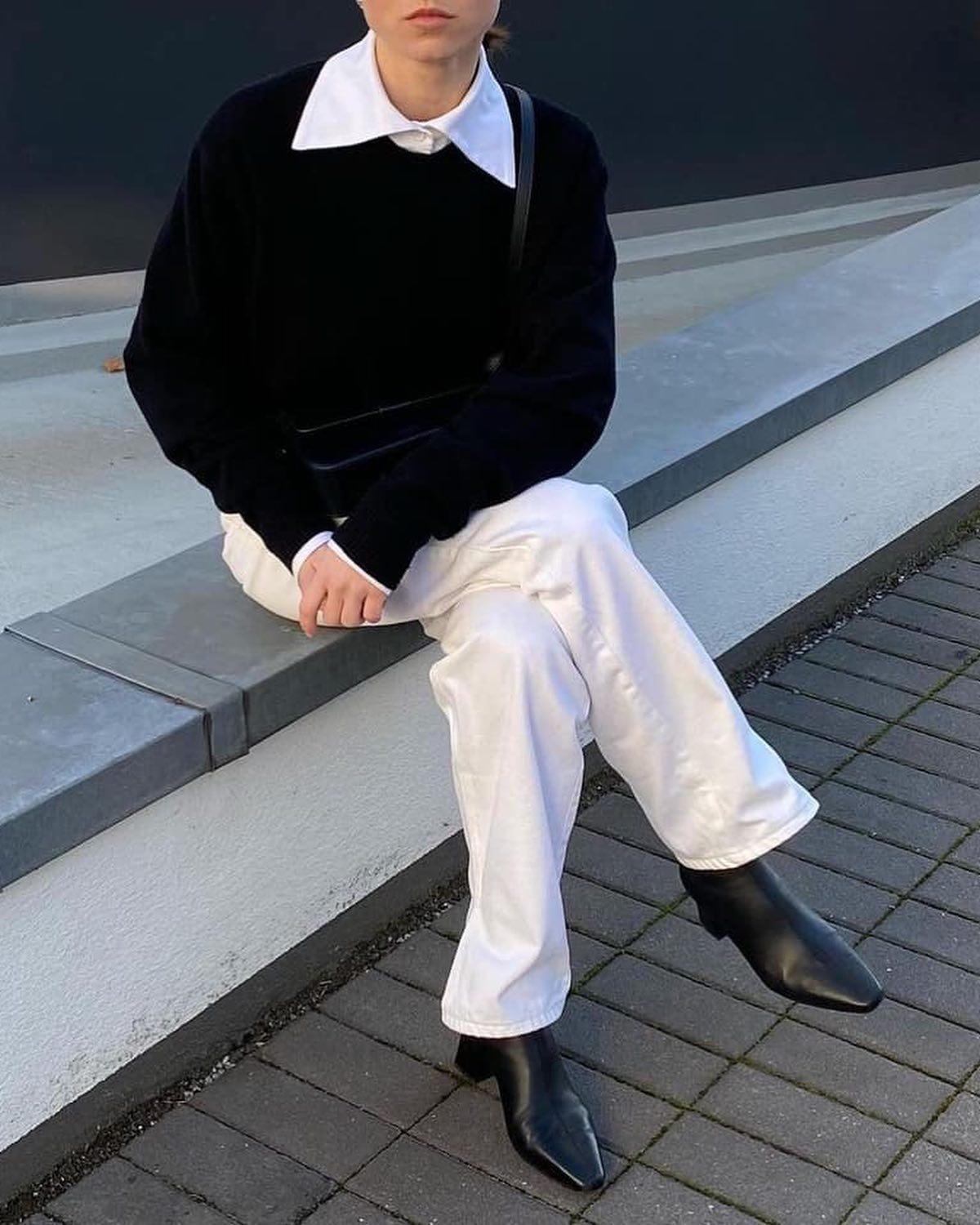 깔끔한 블랙화이트룩🤍🖤 이미지3