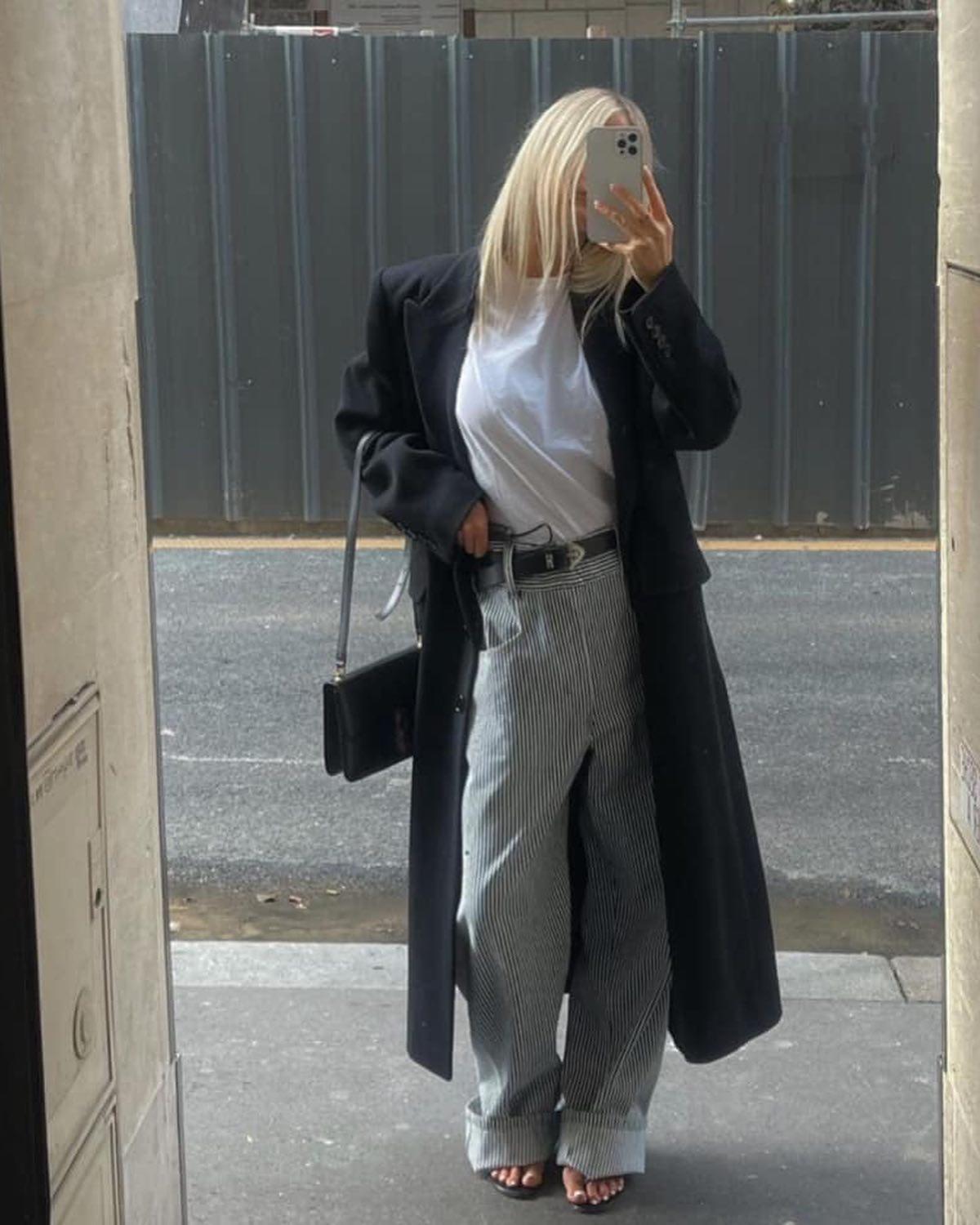 내 키만한 롱코트 입기🧥🖤 이미지5