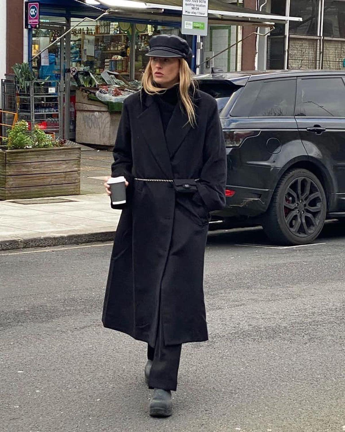 내 키만한 롱코트 입기🧥🖤 이미지7