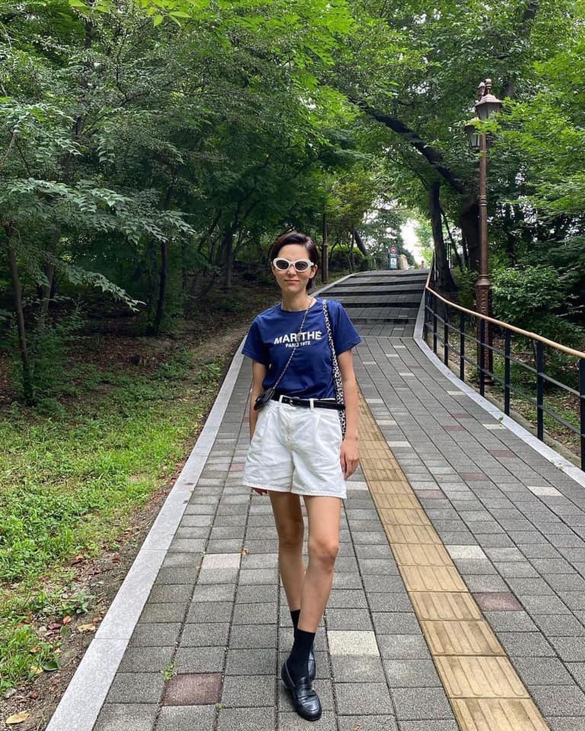 화이트 숏팬츠 @요렇게🤍 이미지4