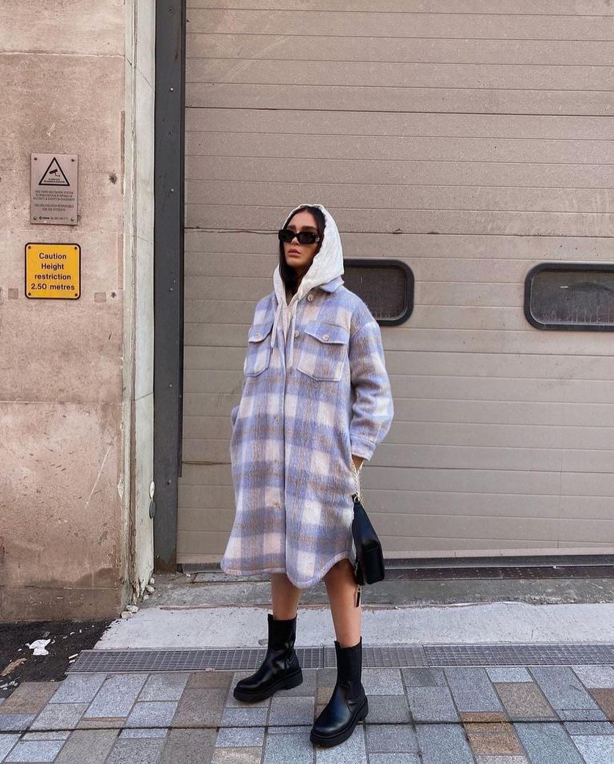 겨울에 빼놓을 수 없는 체크코트⛄️ 이미지2